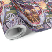 Vizsla Dog Valentine's Day Geschenkpapier (Rolleneckpunkt)