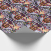 Vizsla Dog Valentine's Day Geschenkpapier (Ecke)