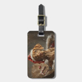 Vizsla Dog Weihnachtsfest Gepäckanhänger (Vorderseite vertikal)