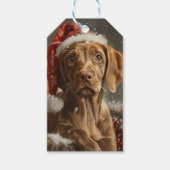 Vizsla Dog Weihnachtsfest Geschenkanhänger (Vorderseite)