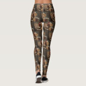 Vizsla Dog Weihnachtsfest Leggings (Rückseite)