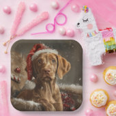 Vizsla Dog Weihnachtsfest Pappteller (Party)