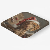 Vizsla Dog Weihnachtsfest Pappteller (Gewinkelt)