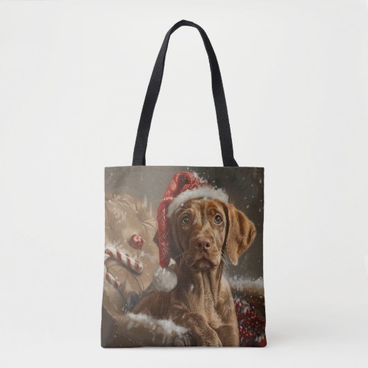 Vizsla Dog Weihnachtsfest Tasche (Vorderseite)