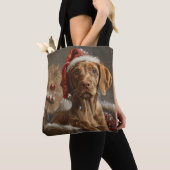 Vizsla Dog Weihnachtsfest Tasche (Von Nahem)