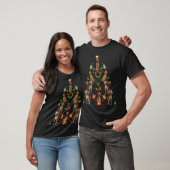 Vizsla Dog Xmas Lighting Tree Vizsla Christmas V N T-Shirt (Unisex)