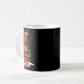 Vizsla Dog Xmas Ugys Weihnachtsbeleuchtung Kaffeetasse (Vorderseite Links)
