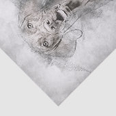 Vizsla Dog Zeichnend Seidenpapier (Ausschnitt)