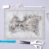 Vizsla Dog Zeichnend Seidenpapier (Handwerk)