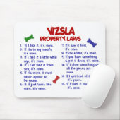 VIZSLA Eigentums-Gesetze 2 Mousepad (Mit Mouse)