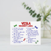 VIZSLA-Eigentumsrechte 2 Postkarte (Stehend Vorderseite)