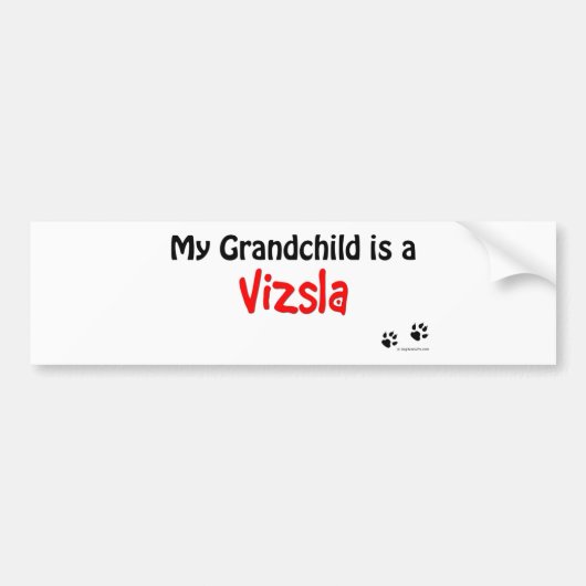 Vizsla Enkelkind Autoaufkleber (Vorne)