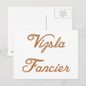 vizsla fancier.png postkarte (Vorne/Hinten)
