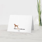 Vizsla Feiertagskarte (Rückseite)