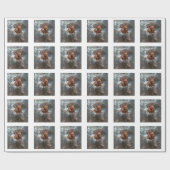 Vizsla_fetching in water.png geschenkpapier (Flach)