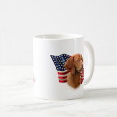 Vizsla Flag Kaffeetasse (VorderseiteRechts)