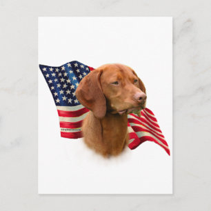 Vizsla Flag Postkarte