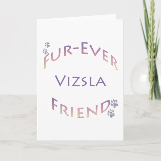 Vizsla Furever Friend Karte (Vorderseite)