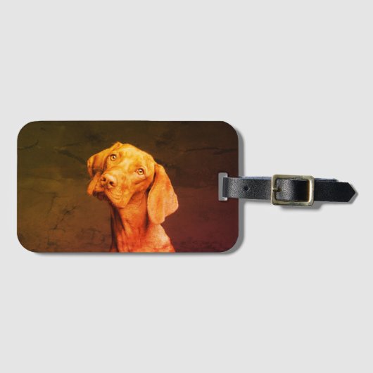 Vizsla Gepäckanhänger (Vorderseite (Horizontal))