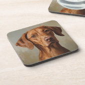 Vizsla Getränkeuntersetzer (Linke Seite)