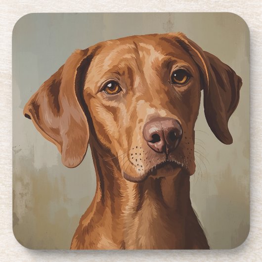 Vizsla Getränkeuntersetzer (Vorderseite)