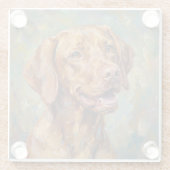 Vizsla Glass Coasters for Dog Lovers Glasuntersetzer (Rückseite)
