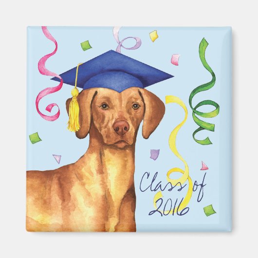 Vizsla Graduate Magnet (Vorne)