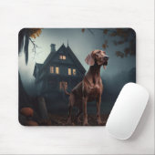 Vizsla Halloween Beängstigend Mousepad (Mit Mouse)