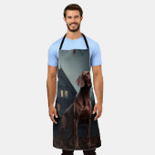 Vizsla Halloween Beängstigend Schürze (Getragen)