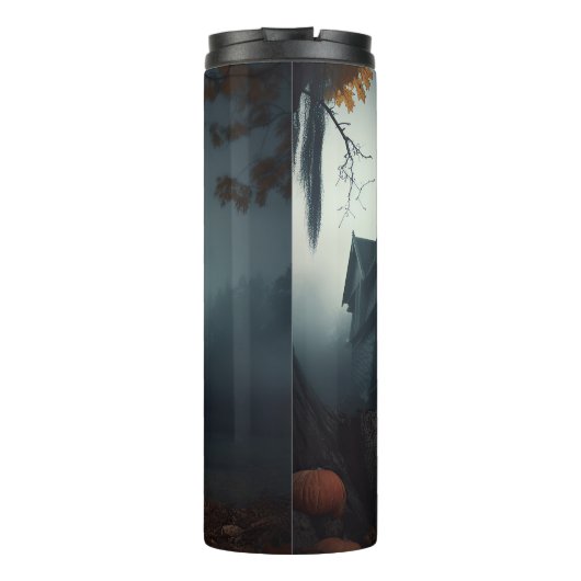 Vizsla Halloween Beängstigend Thermosbecher (Rückseite)