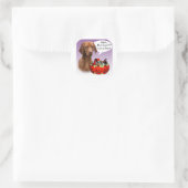 Vizsla Halloween Candy Runder Aufkleber (Tasche)