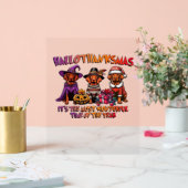 Vizsla Halloween Erntedank Weihnachts Classic T- Acrylschild (Hochzeit)