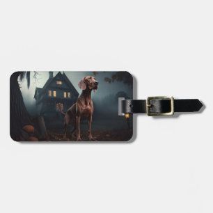 Vizsla Halloween Gruselig Gepäckanhänger