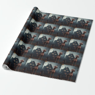 Vizsla Halloween Gruselig Geschenkpapier