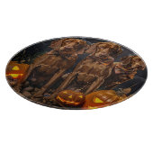 Vizsla Halloween Spooky Schneidebrett (Ecke)