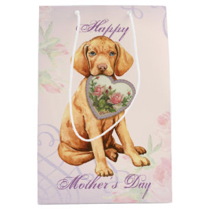 Vizsla Heart Mama Mittlere Geschenktüte