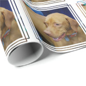 Vizsla Hund Geschenkpapier (Rolleneckpunkt)