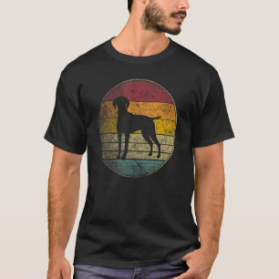 Vizsla-Hund Haustier Vintage abgenutzt Retro-Stil T-Shirt