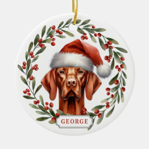 Vizsla-Hund Keramik-Kreis-Ornament Keramik Ornament
