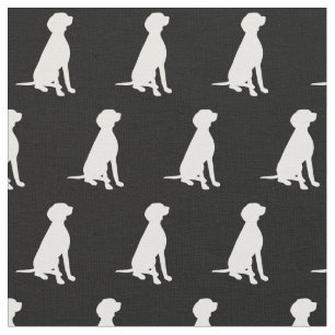 Vizsla Hund Silhouette Stoff