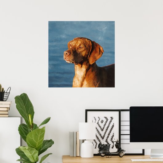 Vizsla-Hund - Ungarischer Hund Poster (Heimbüro)