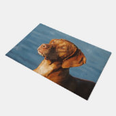 Vizsla Hund - ungarischer Jagdhund Fußmatte (Schrägansicht)