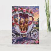 Vizsla Hund Valentinstag Karte (Vorderseite)