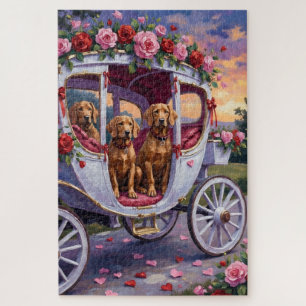 Vizsla Hund Valentinstag Puzzle