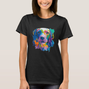 Vizsla-Hund Wasserfarbe für Männer Frauen Kinder T-Shirt