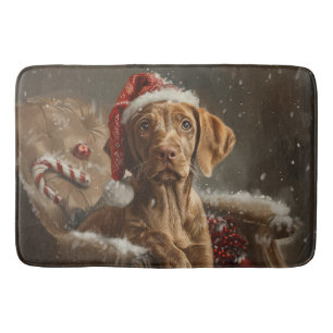 Vizsla-Hund Weihnachtsfestlich Badematte