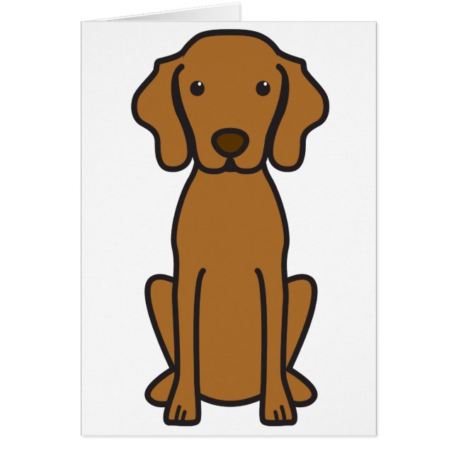 Vizsla HundeCartoon (Vorne)