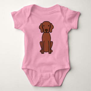 Vizsla HundeCartoon Baby Strampler