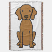 Vizsla HundeCartoon Decke (Vorderseite Vertikal)