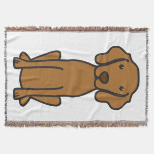 Vizsla HundeCartoon Decke